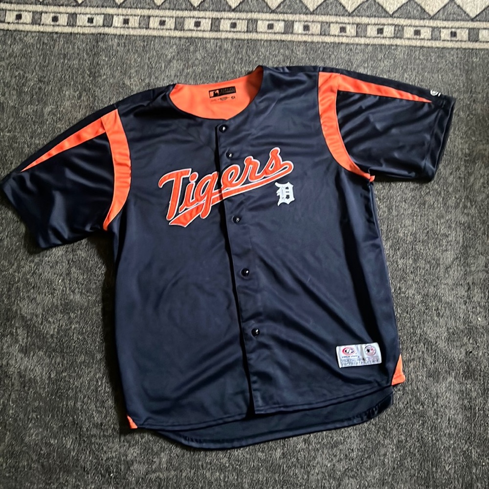 Detroit Tigers True Fan Jersey Shirt MLB Genuine Merchandise Baseball